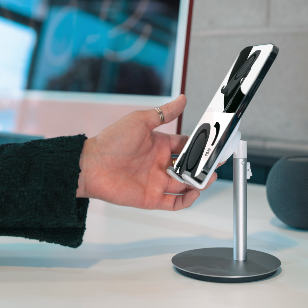 Desktop Phone & Tablet Stand Silver S1 - Flex180